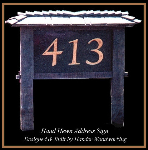 address sign